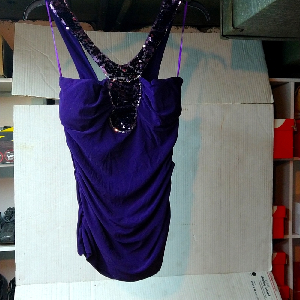 Dark purple top size large
